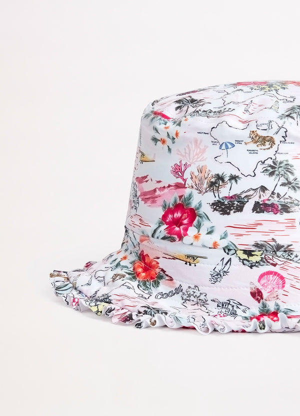 Girls Coast To Coast Bucket Hat  - Pink Coast